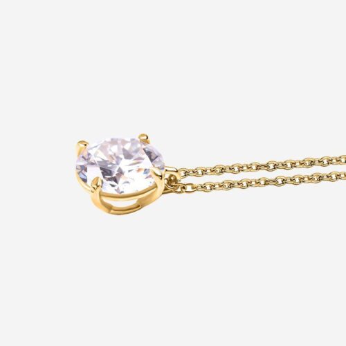 moissanite gold necklace